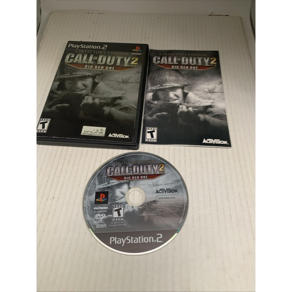 Call of Duty 2: Big Red One (Collector's Edition) (Sony PlayStation 2, 2005) CIB